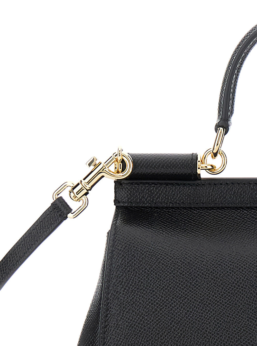 Dolce & Gabbana Women Black Handbag With Adjustable And Removable Shoulder Strap And Logo Plaque On  - 5