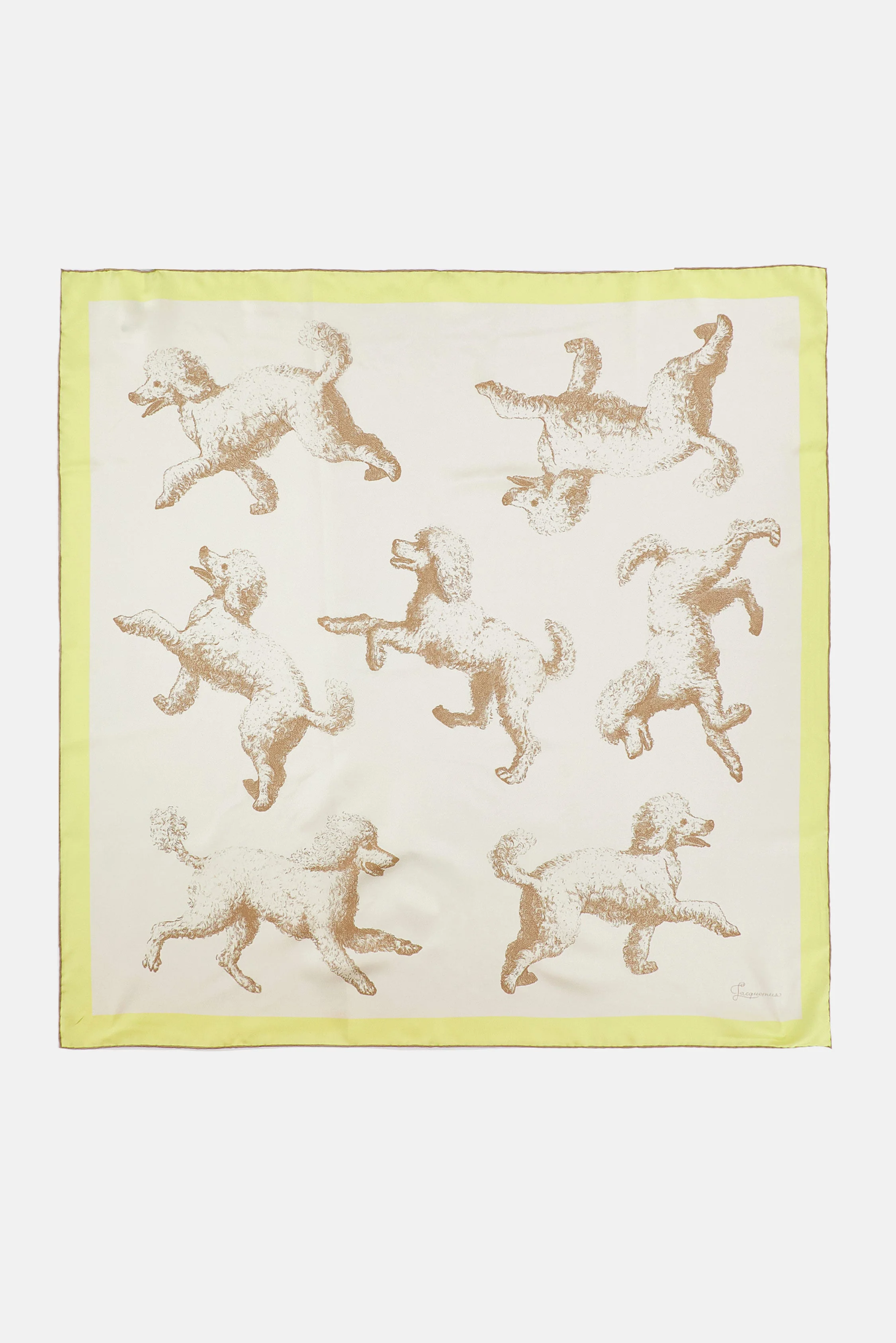 GRAND CANICHE SCARF IN SILK - 1