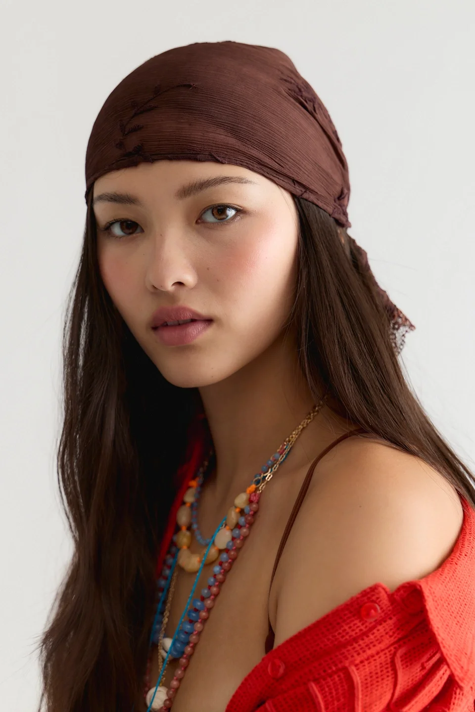 Lucie Long Hair Scarf - 1