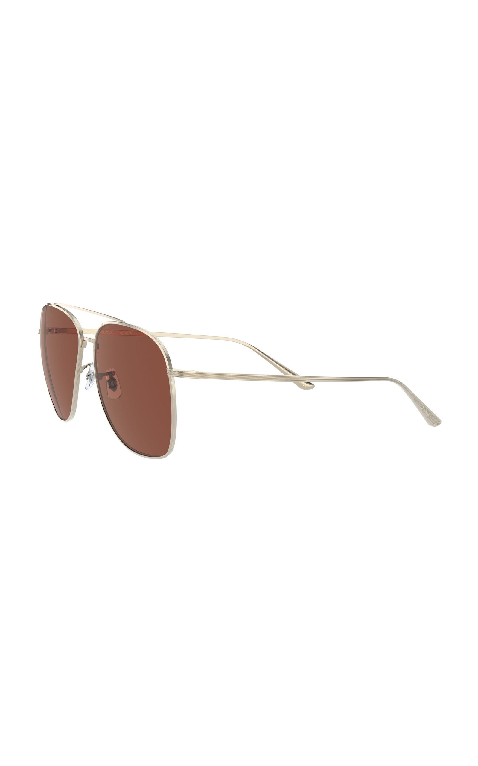 Ellerston Gold-Tone Aviator Sunglasses burgundy - 6