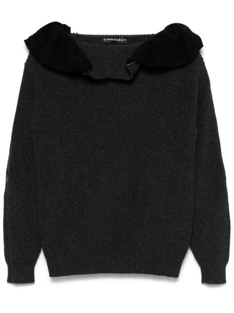 zip hooded sweater - 1