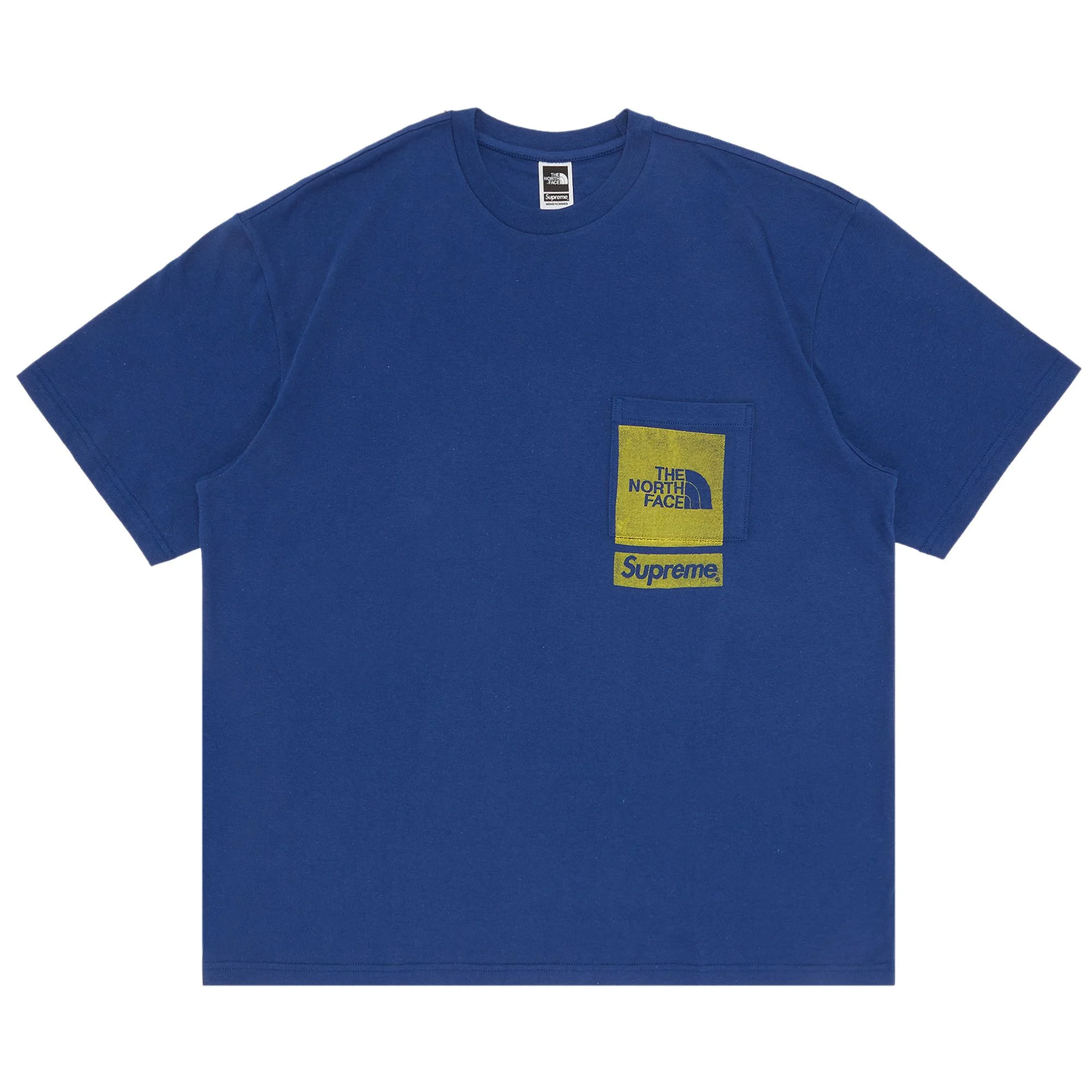 Supreme x The North Face Printed Pocket Tee 'Navy' - 1