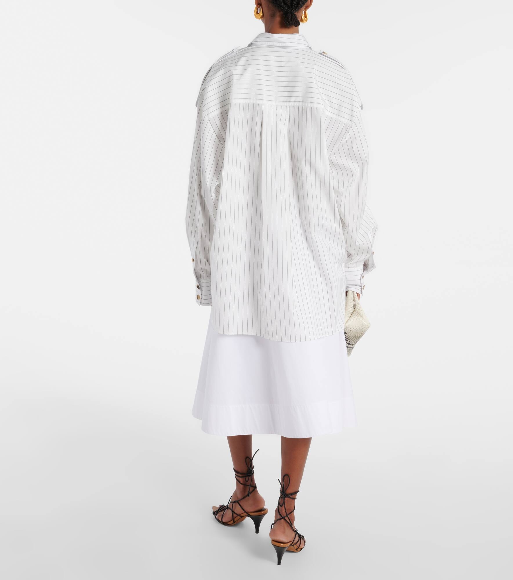 Tamal pinstriped oversized cotton shirt - 3