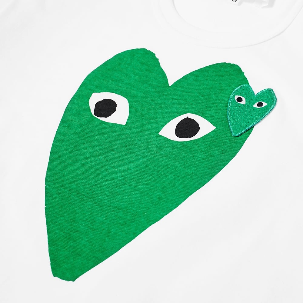 Comme des Garcons Play Double Heart Tee - 2