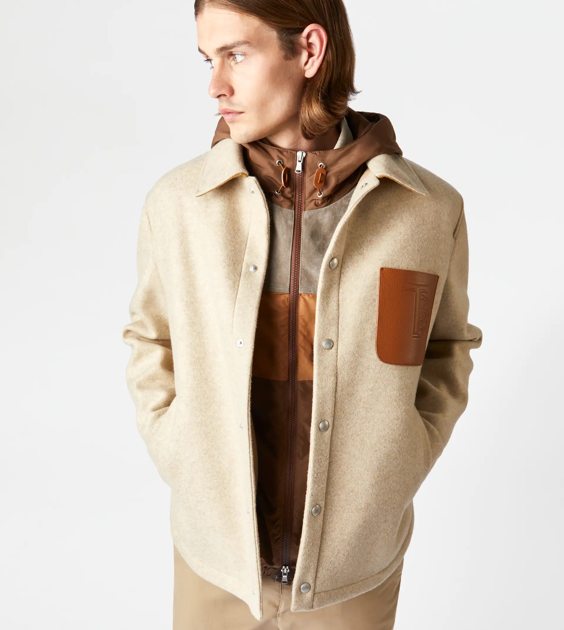 TOD'S SHIRT JACKET - BEIGE - 7