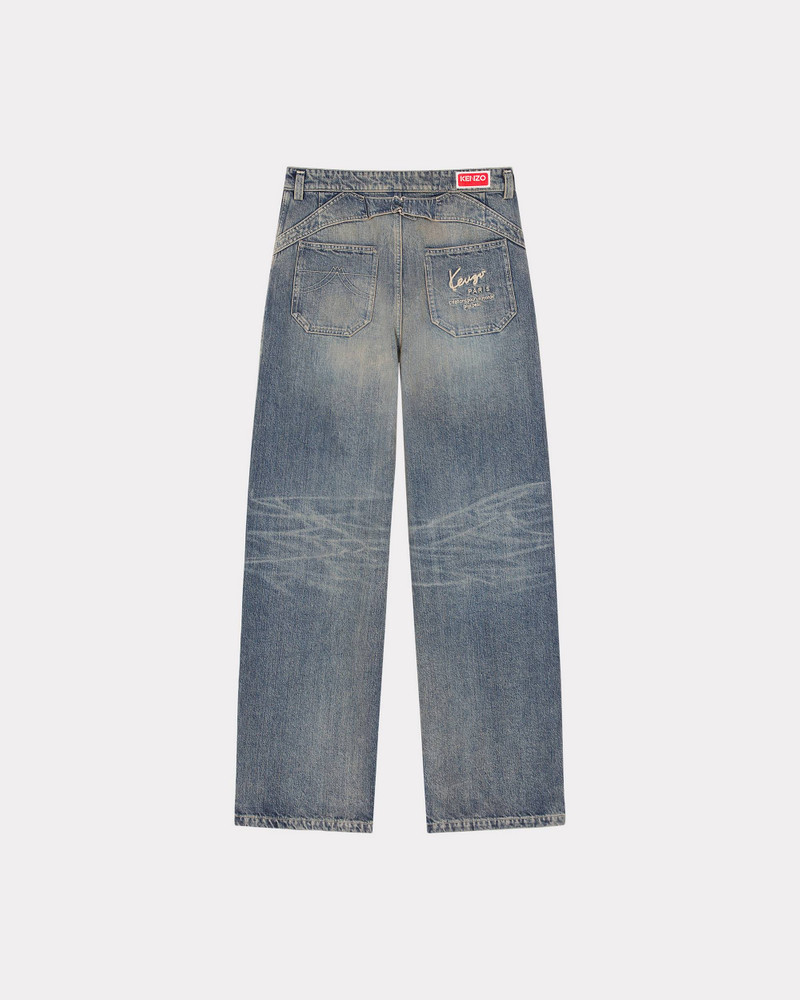 KENZO Japanese denim baggy trousers outlook