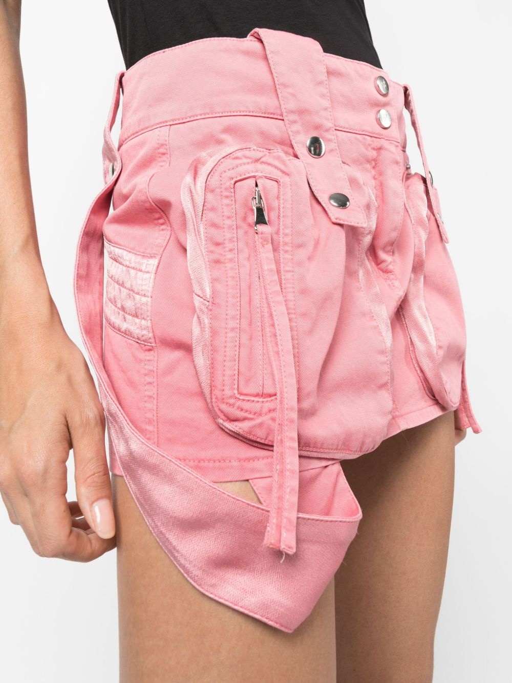 patch-pockets cotton miniskirt - 5