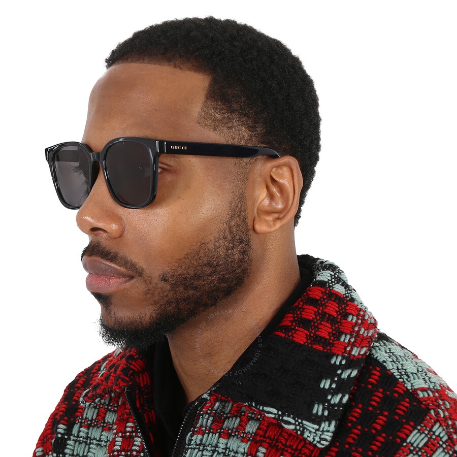 GUCCI Gucci Grey Smoke Square Men's Sunglasses GG1346SK 002