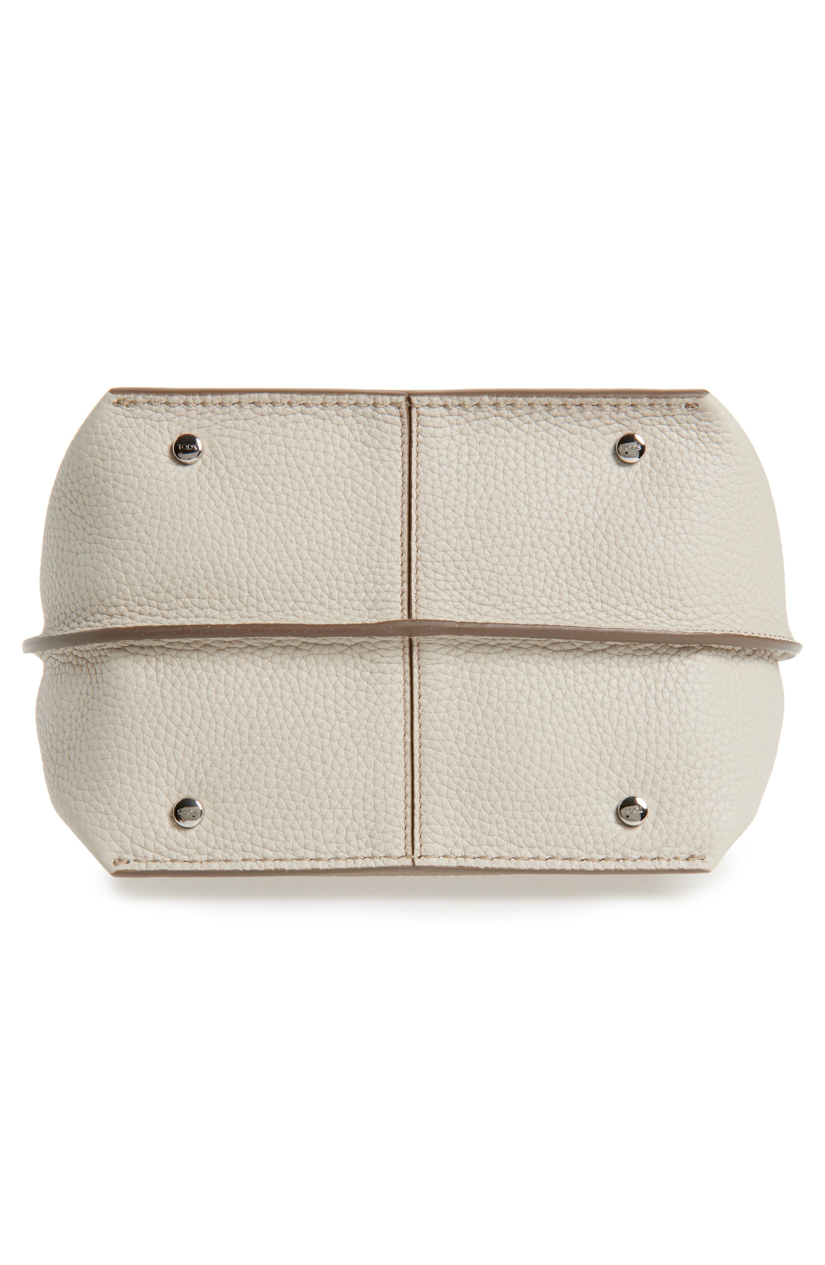 Tod's Small Buz Leather Bucket Bag in Mastice at Nordstrom - 7