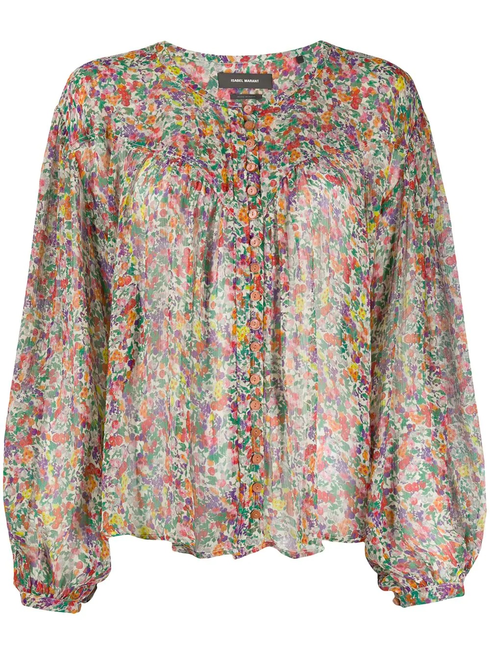 Orionea floral-print blouse - 1