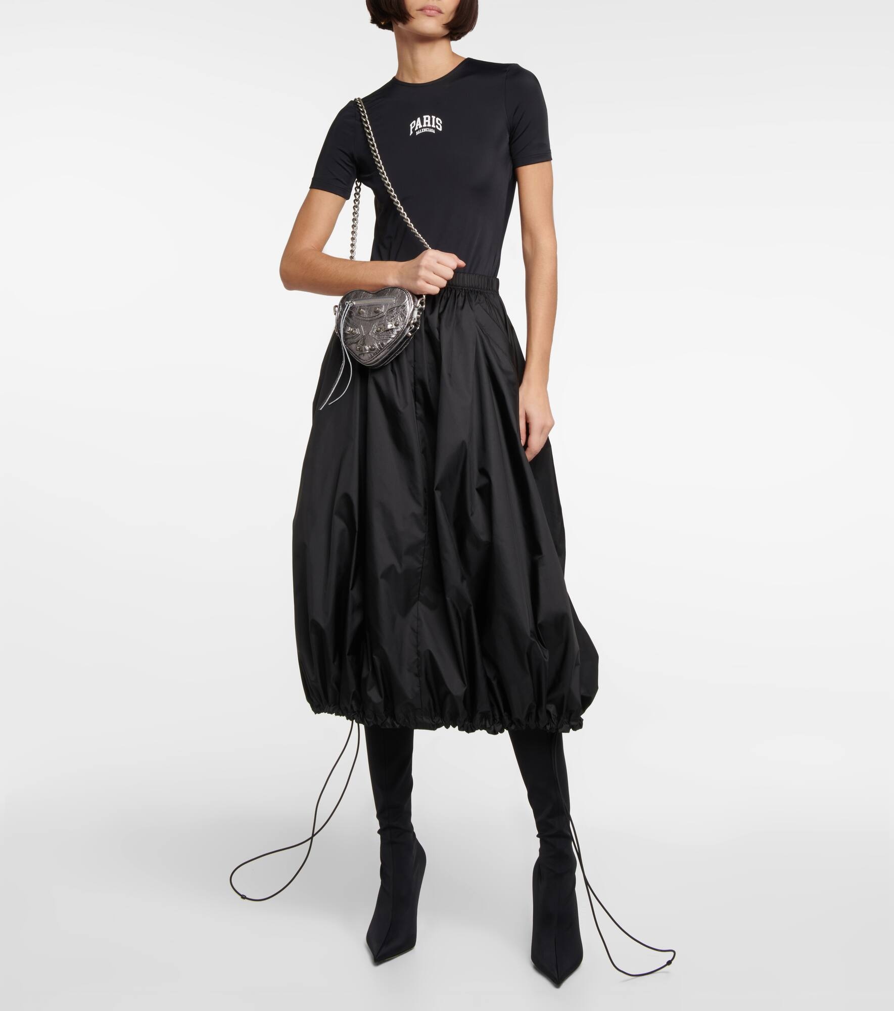 Le Cagole Heart Mini leather crossbody bag - 5