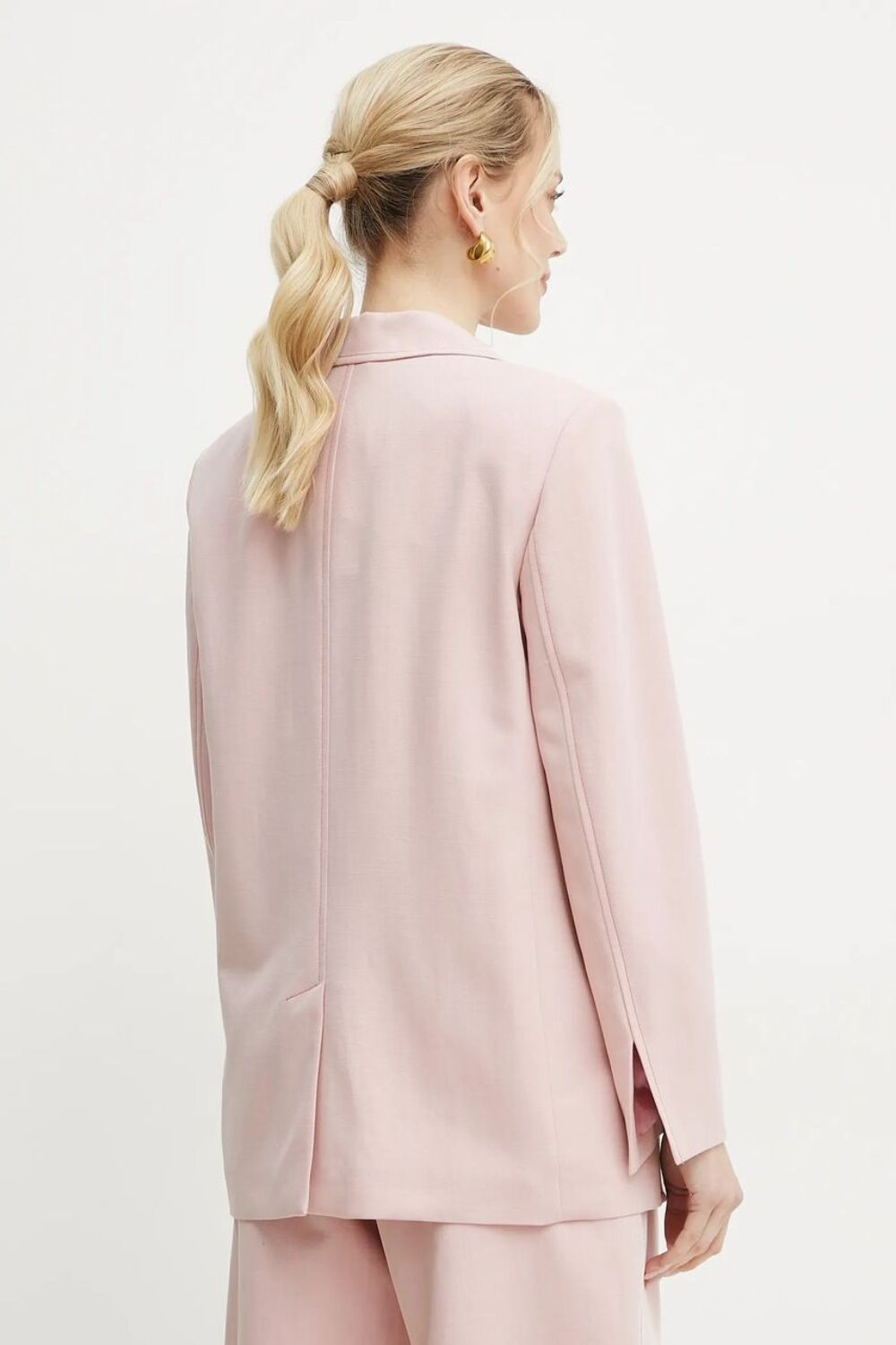 single-button notched-lapel blazer - 2