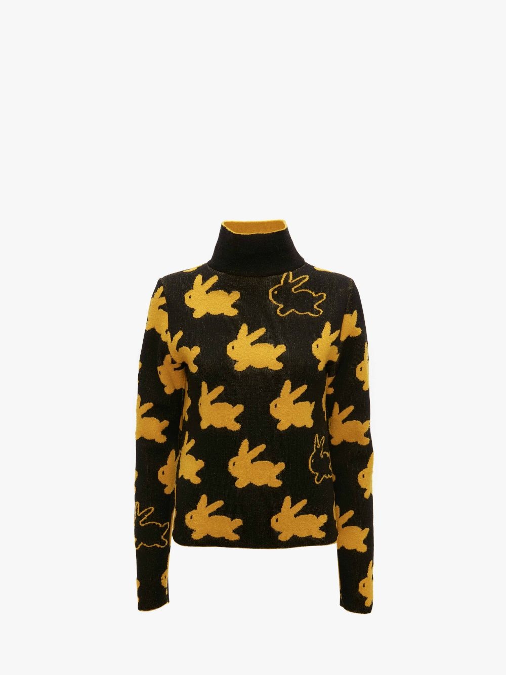 ALL OVER BUNNY TURTLENECK JUMPER - 1