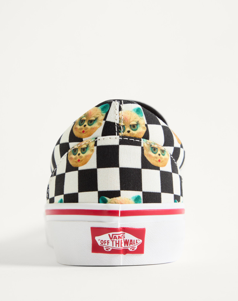 VALENTINO GARAVANI AND VANS SLIP-ON SNEAKER IN FABRIC WITH LE CHAT DE LA MAISON PRINT AND VLOGO CHEC 8