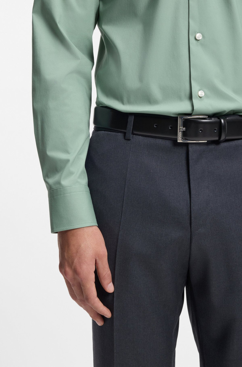 BOSS ITALIAN-MADE BELT WITH BRANDED BUCKLE outlook