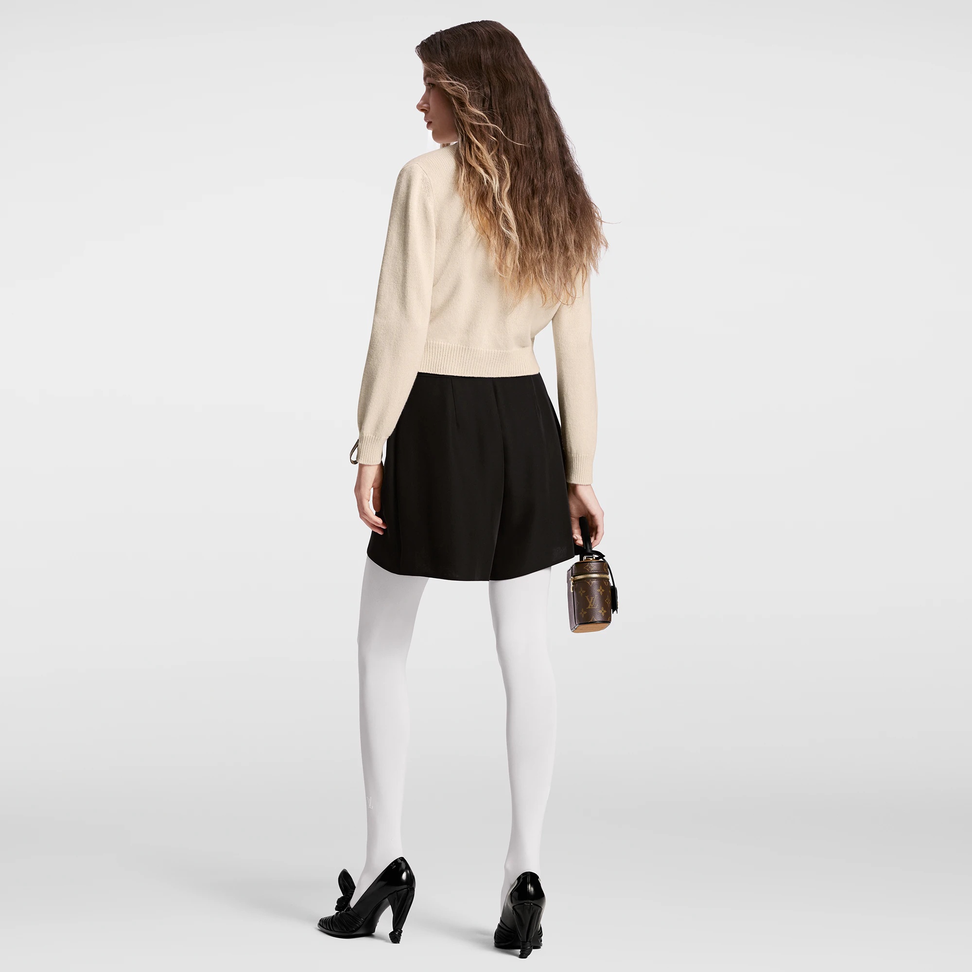 Wide-Leg Cady Shorts - 3