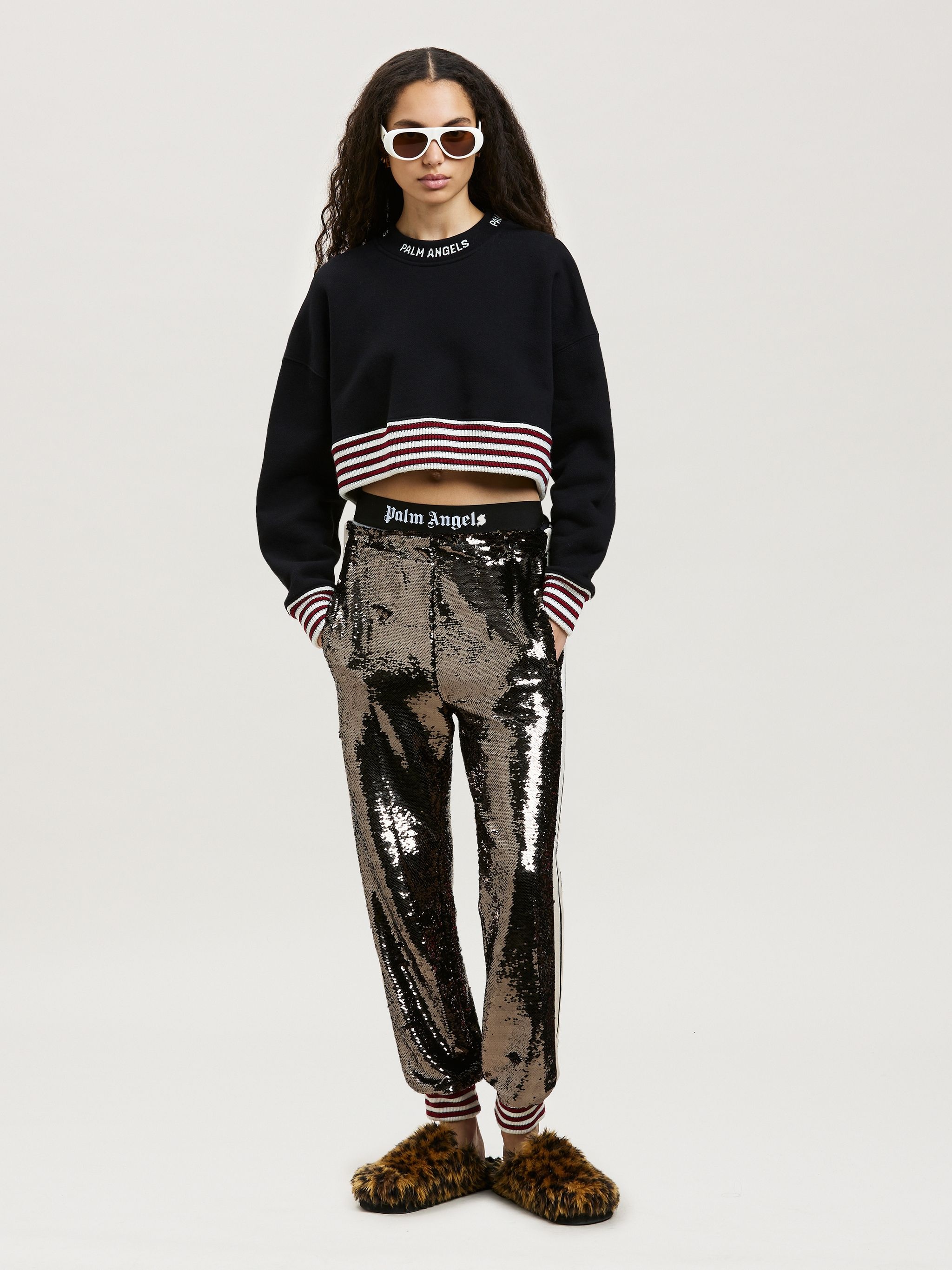 LOGO RIB CROPPED SWEATSHIRT - 2