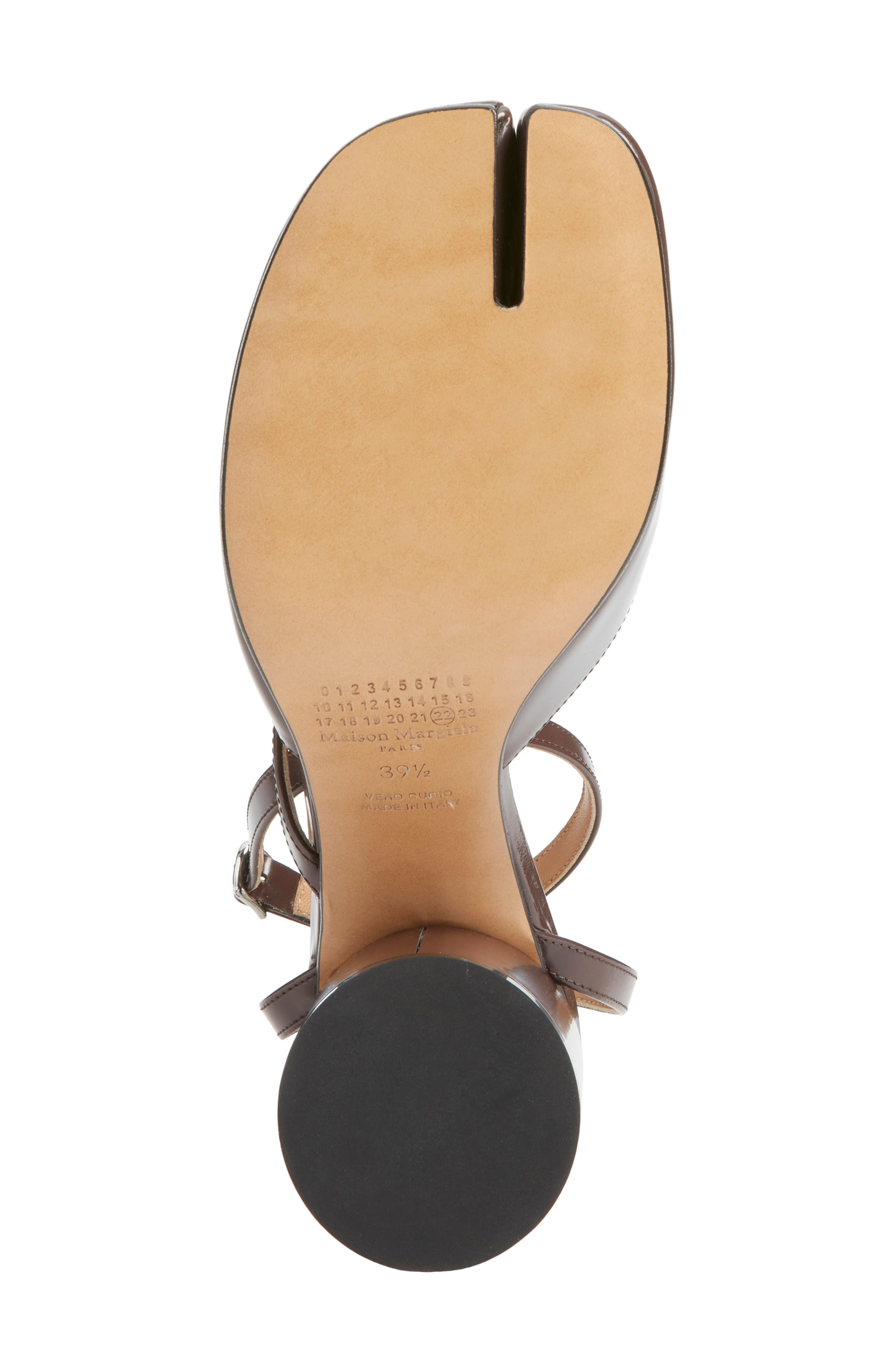 Maison Margiela Tabi Ankle Strap Pump in Moka at Nordstrom - 6