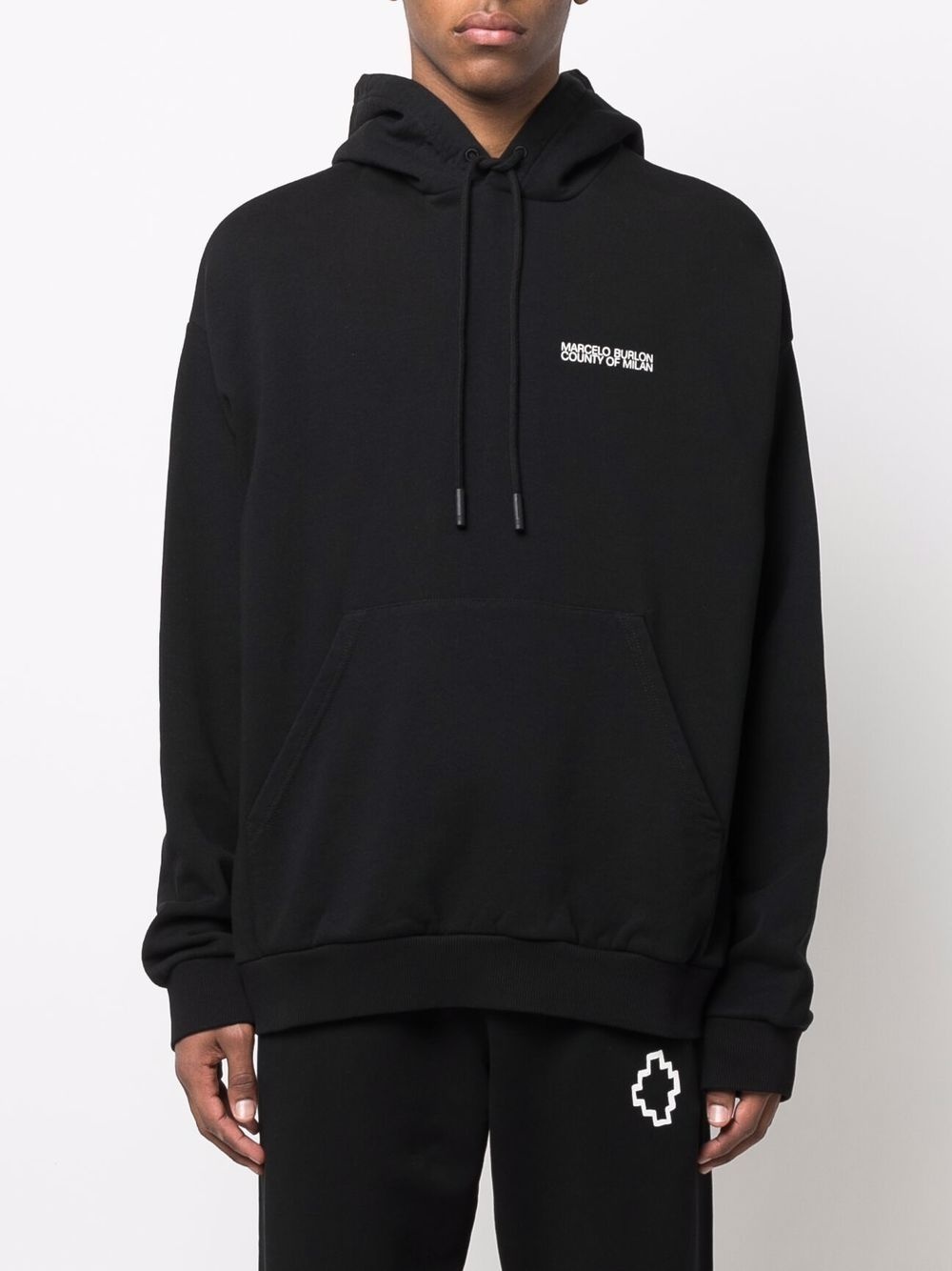 Cross-motif hoodie - 3