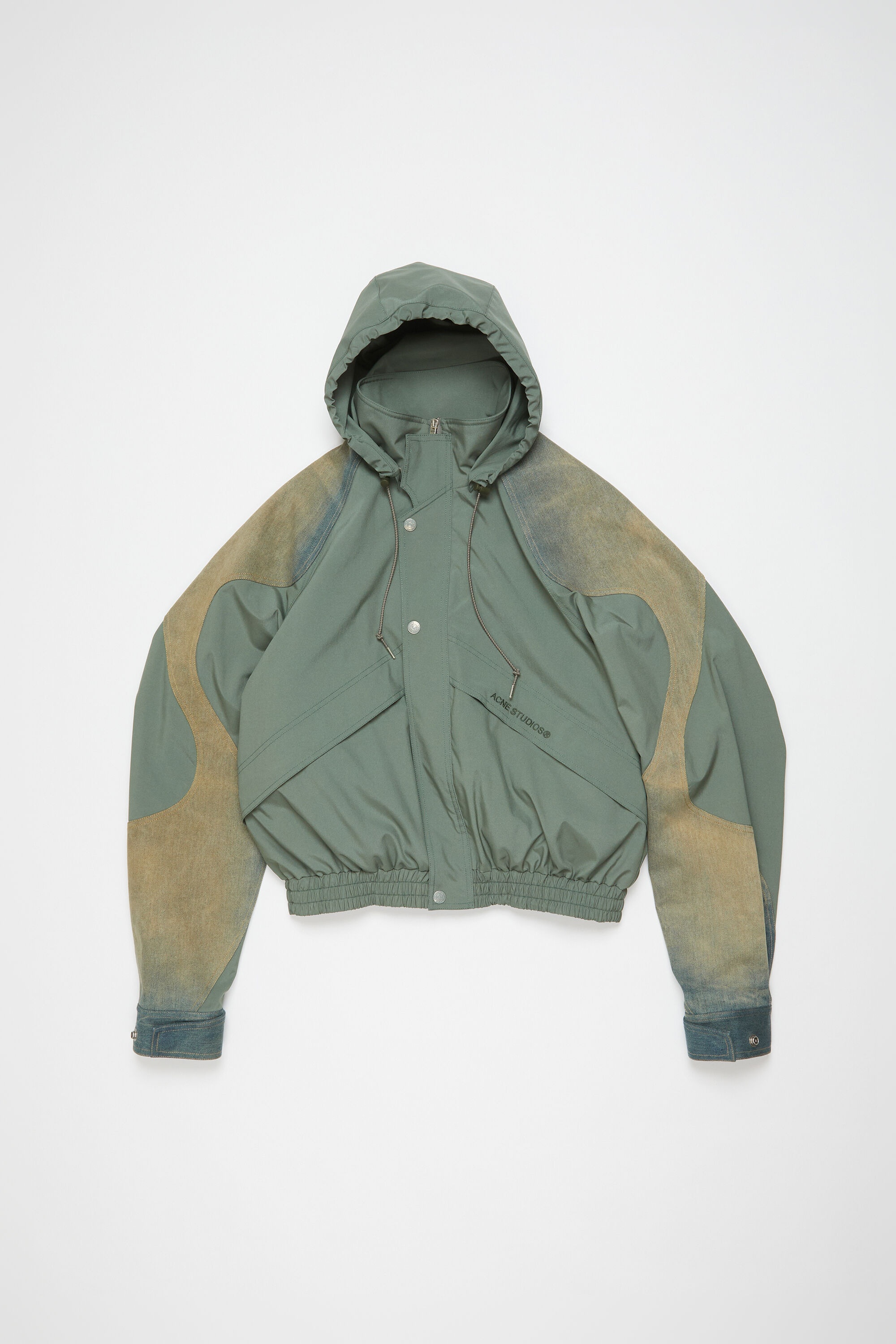 Acne Studios Windbreaker jacket Olive green REVERSIBLE