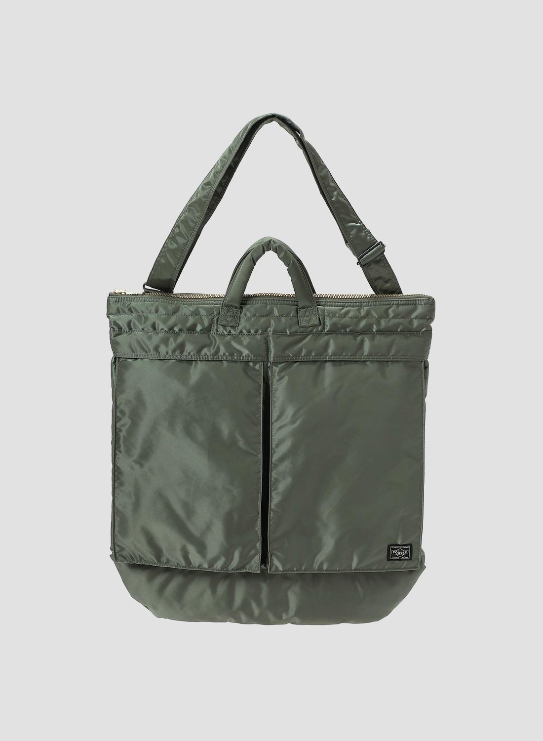 Porter-Yoshida & Co Tanker 2-Way Helmet Bag in Sage Green - 3
