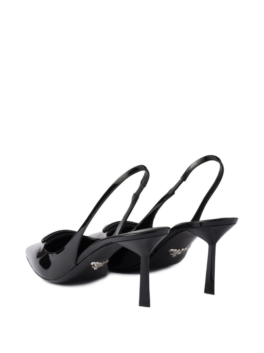 slingback patent leather pumps - 3