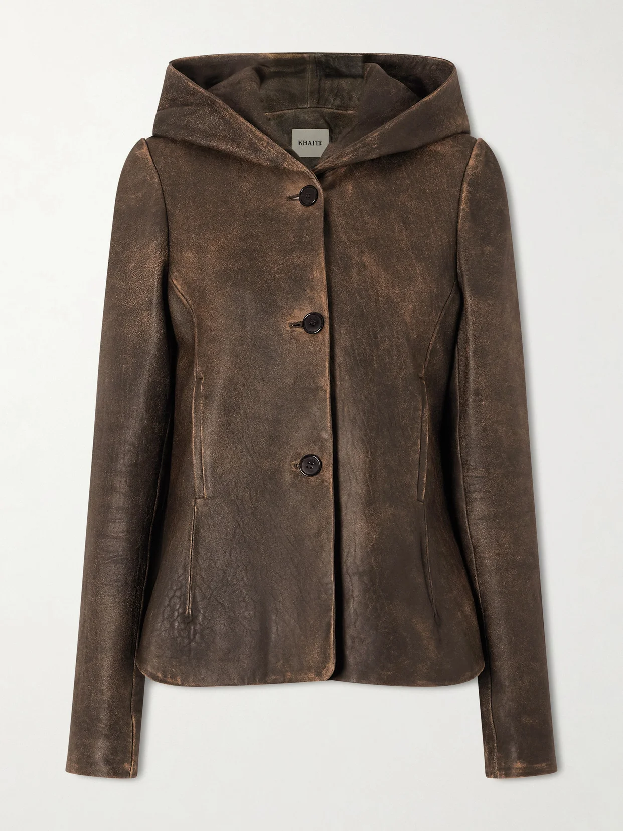 June Hooded Leather Jacket - 1