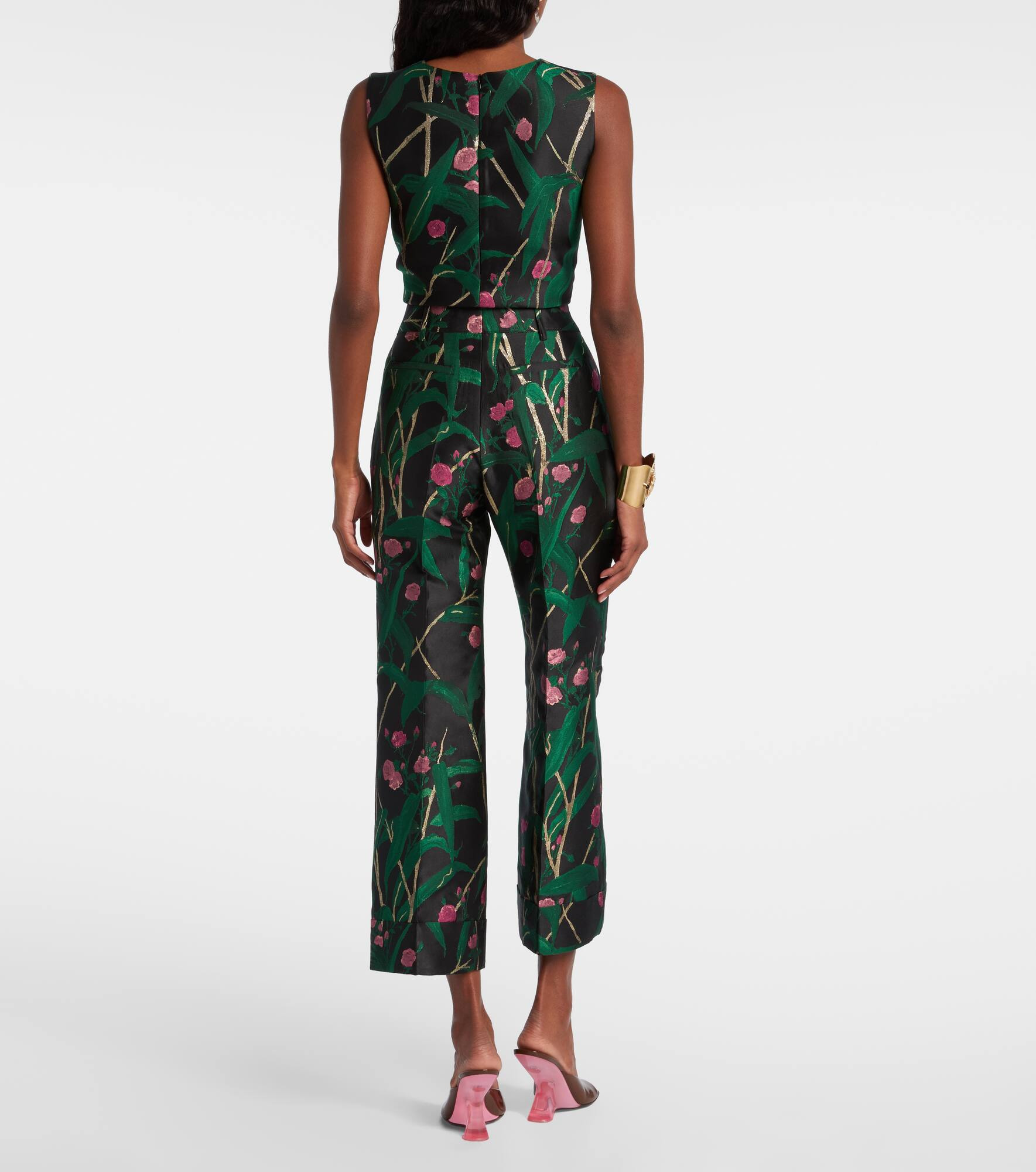 Hendrix high-rise jacquard flared pants - 3