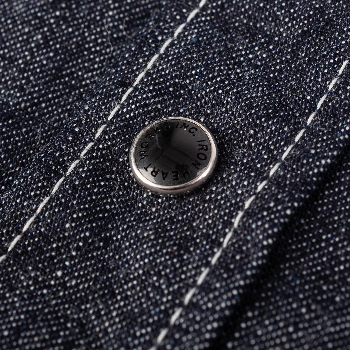 IHSH-320-IND 10oz Selvedge Denim Western Shirt - Indigo - 10