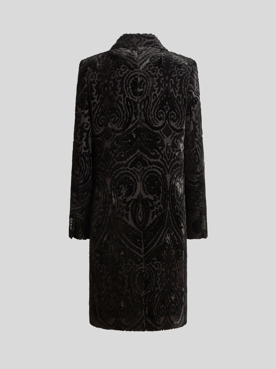 VELVET JACQUARD COAT - 6