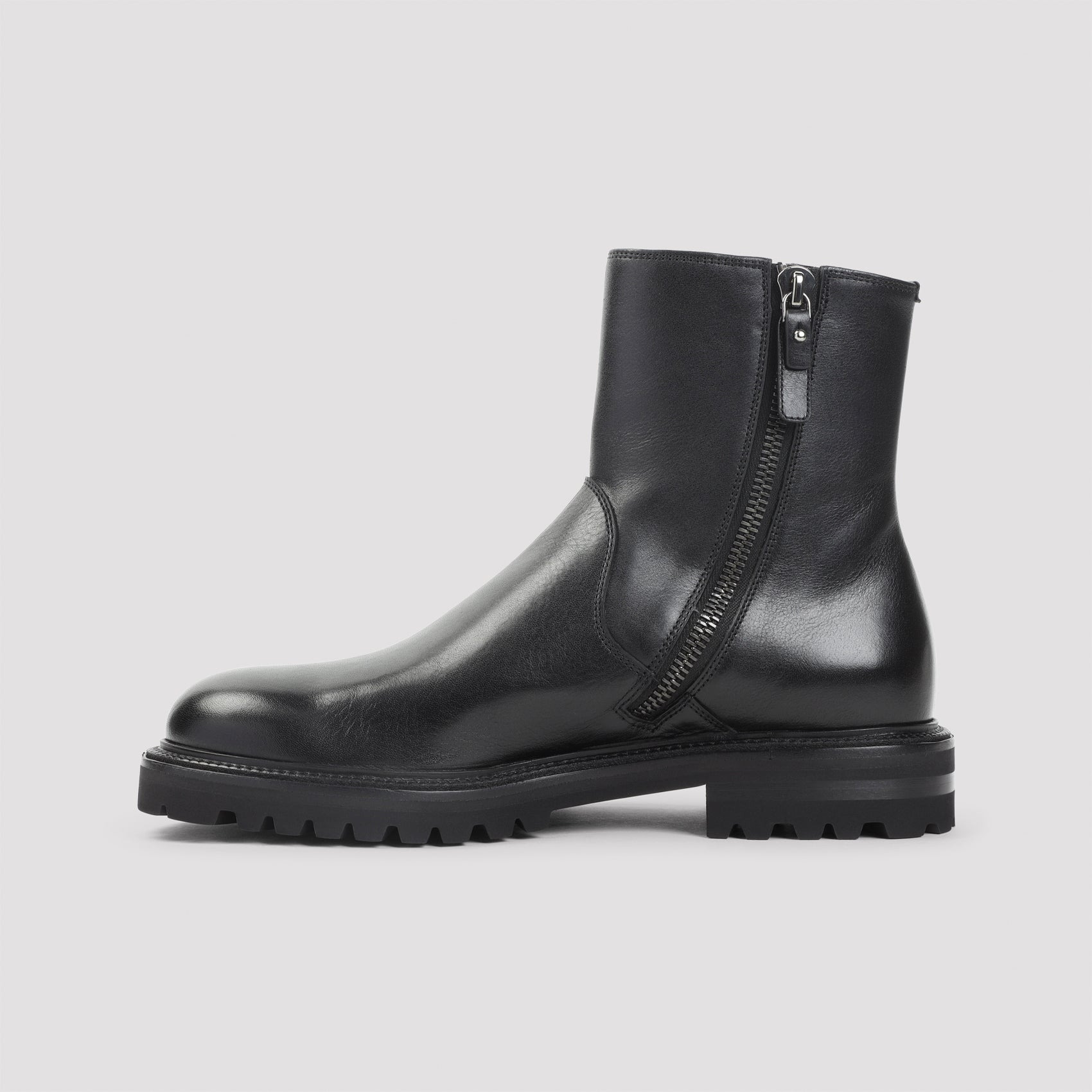 Giorgio Armani Leather Boots Men - 2