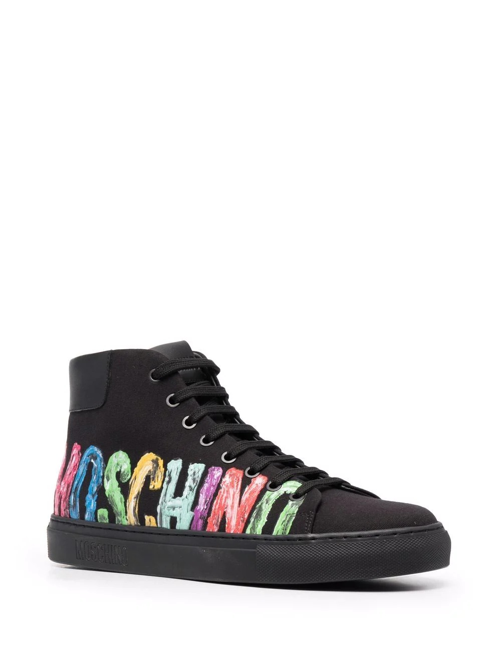 logo-print high-top sneakers - 2