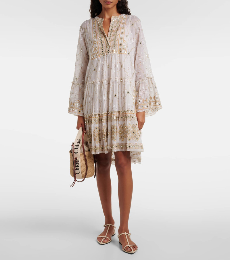 juliet dunn Mosaic printed cotton midi dress outlook