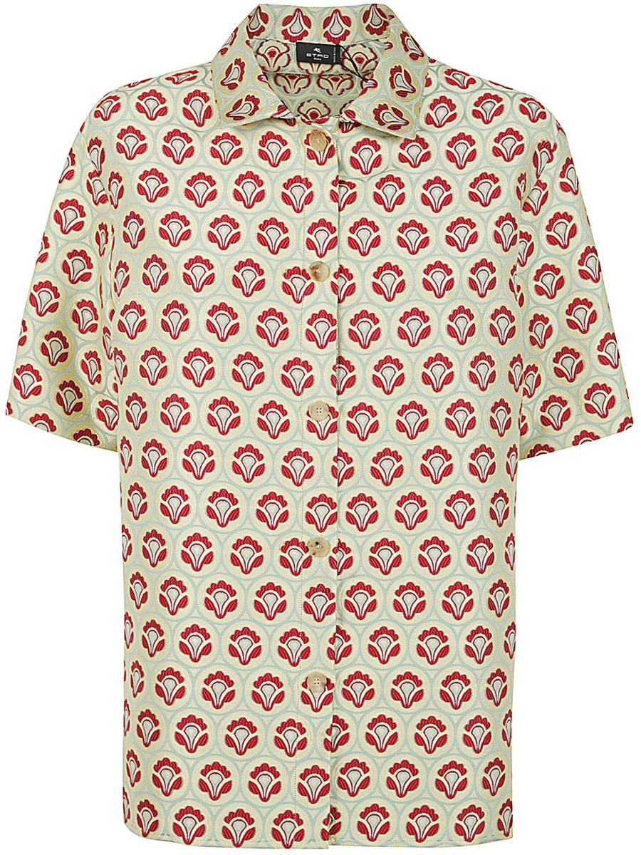 ETRO JACQUARD BOWLING SHIRT CLOTHING - 1