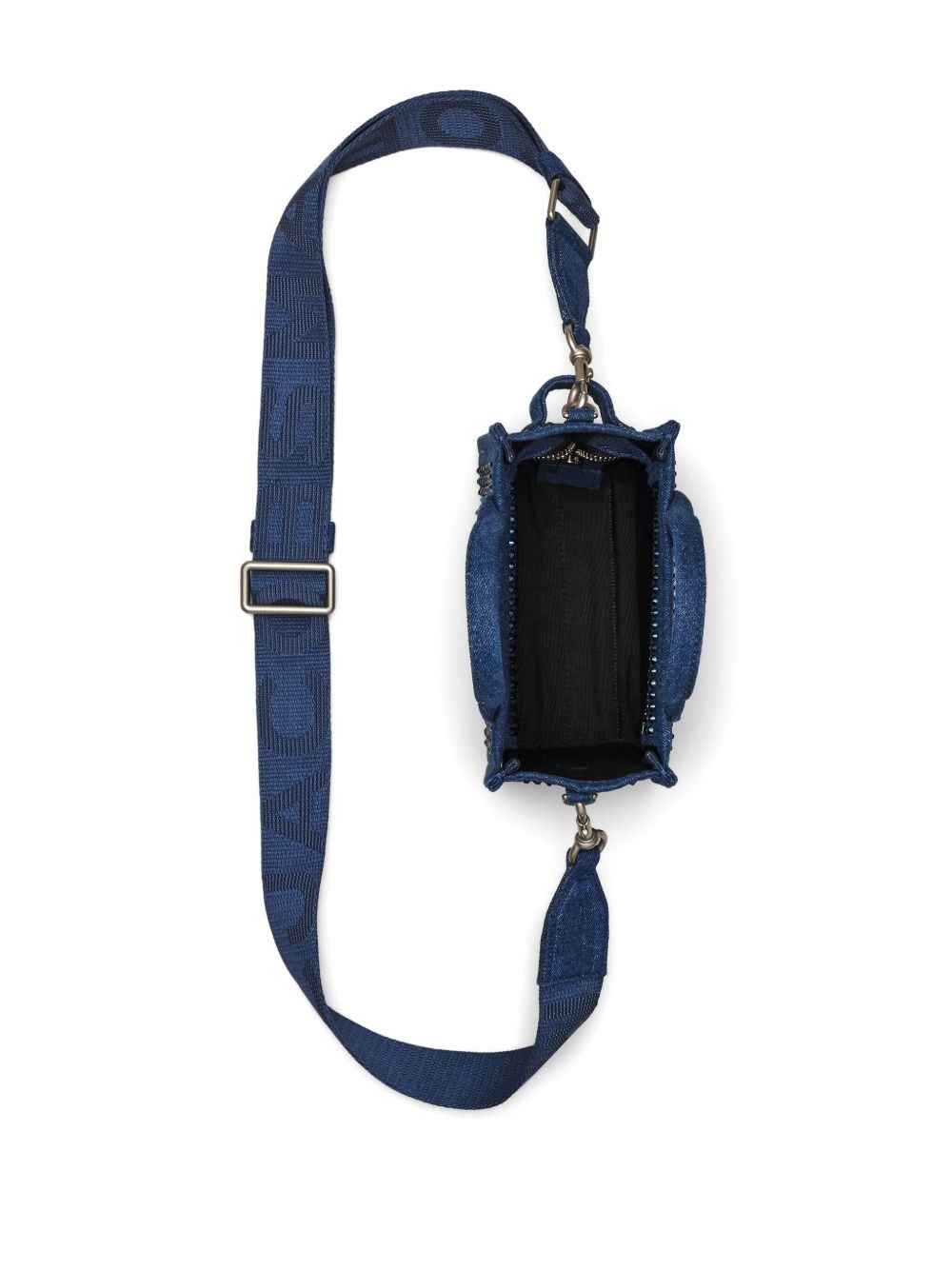 The Crossbody Crystal Denim Tote bag - 4