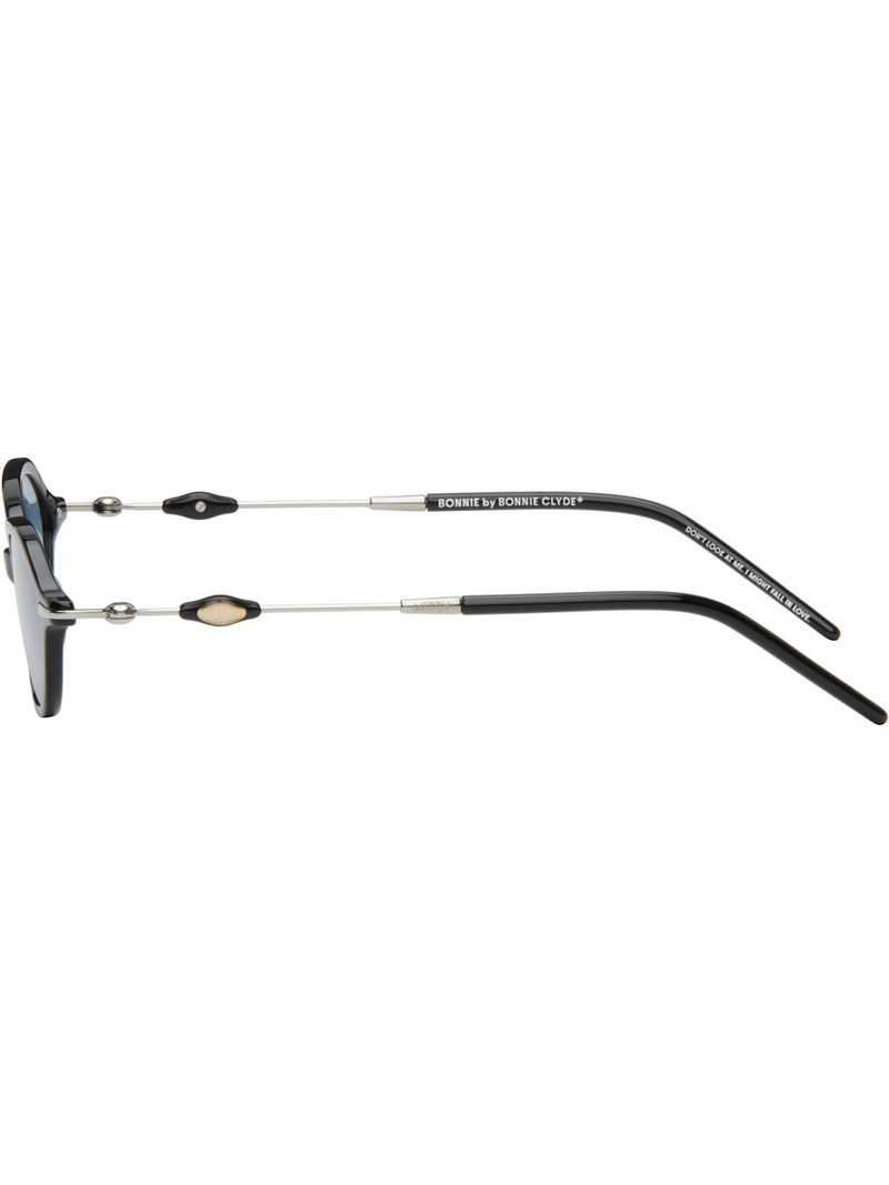 Black & Silver Nisa Sunglasses 3