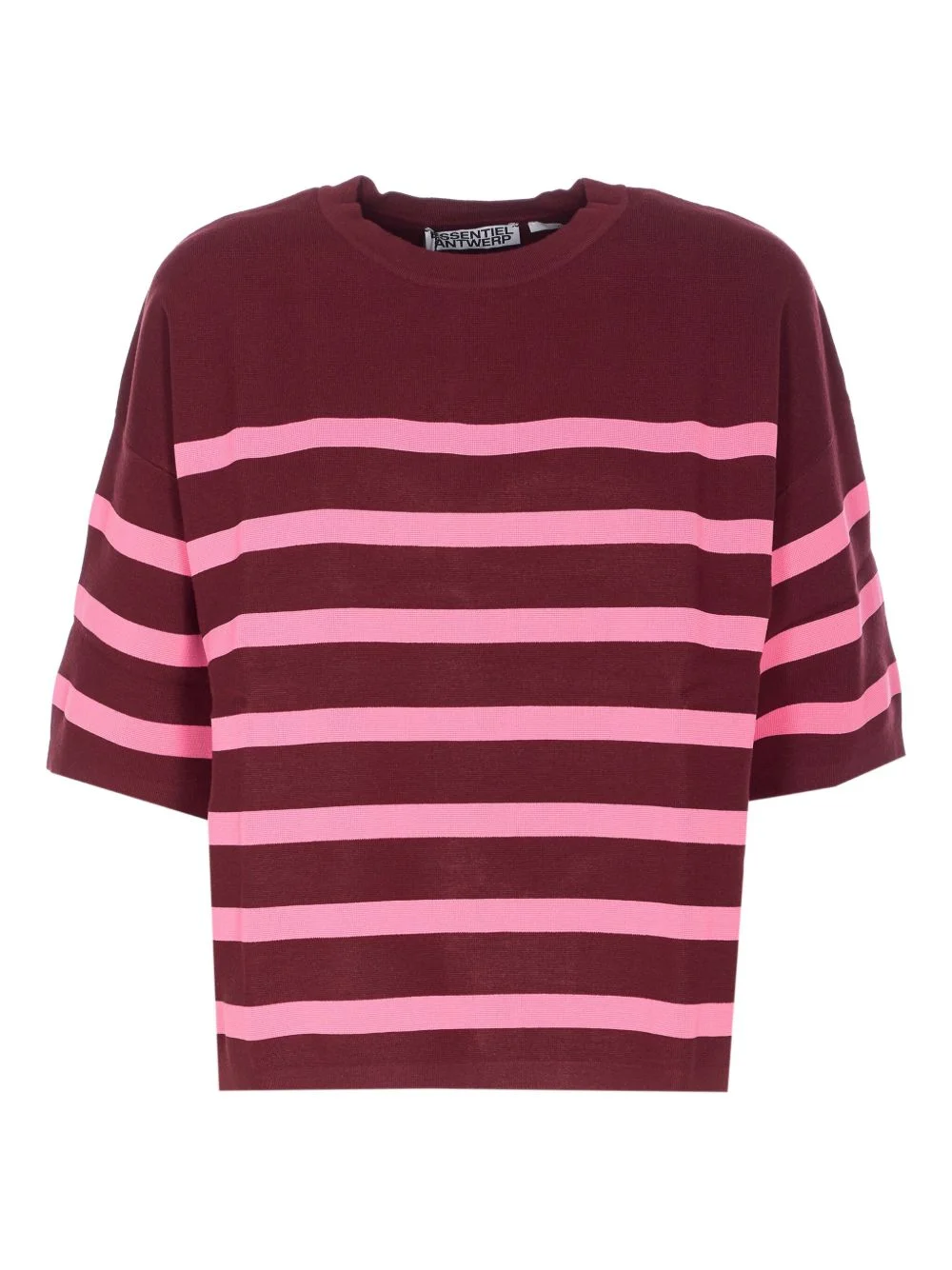striped crew-neck T-shirt - 1
