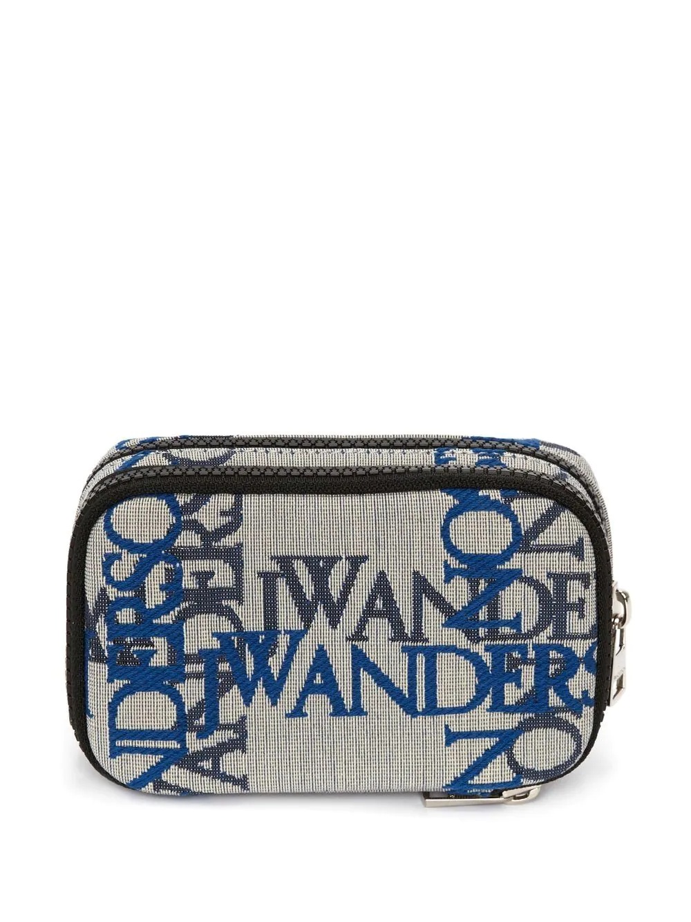 logo jacquard zip pouch - 2