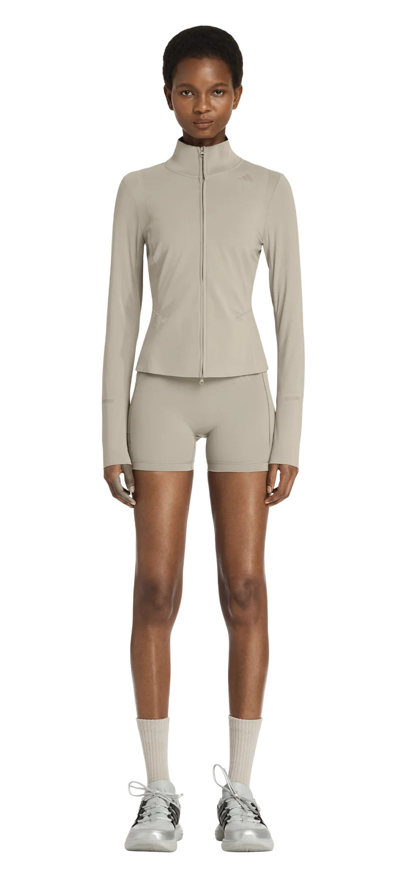 entire studios TRAINING MID LAYER PUTTY BEIGE outlook