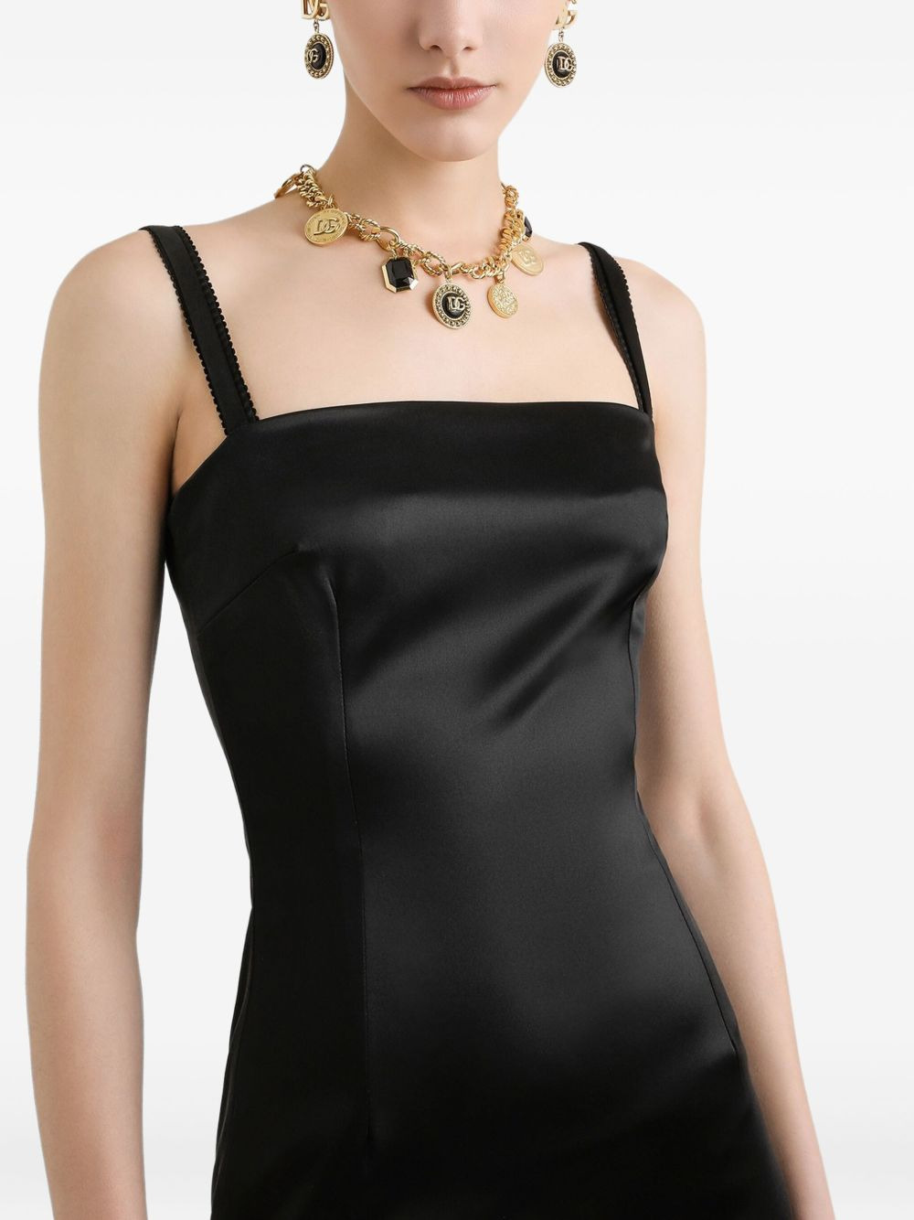 satin slip dress - 4
