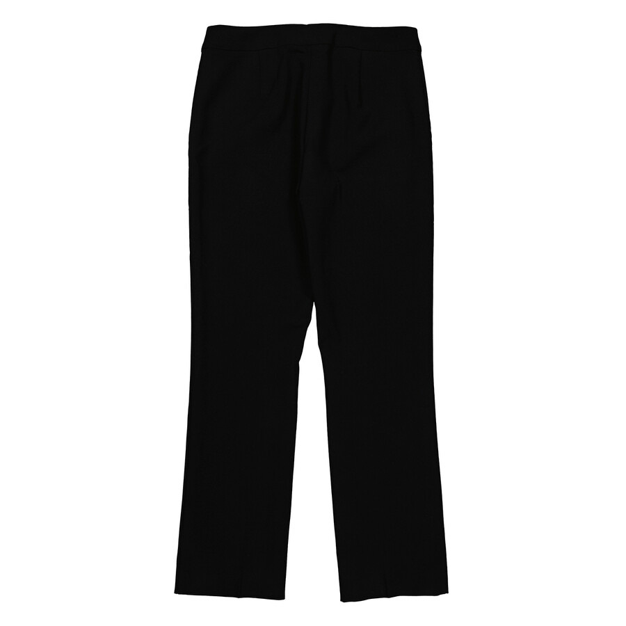 Max Mara Ladies Black Umanita Merino Wool Blend Trousers - 5