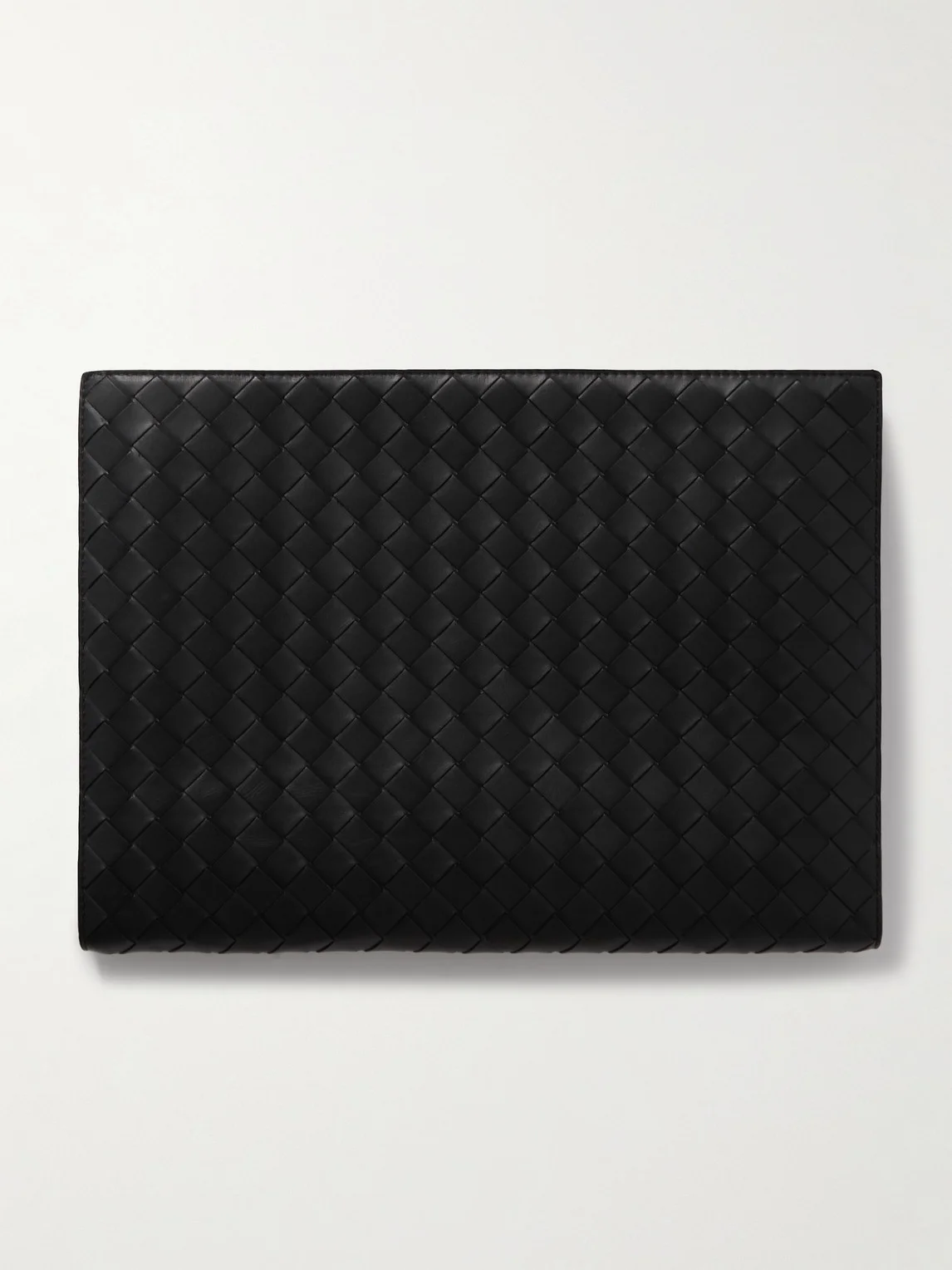 Large Intrecciato Leather Pouch - 1