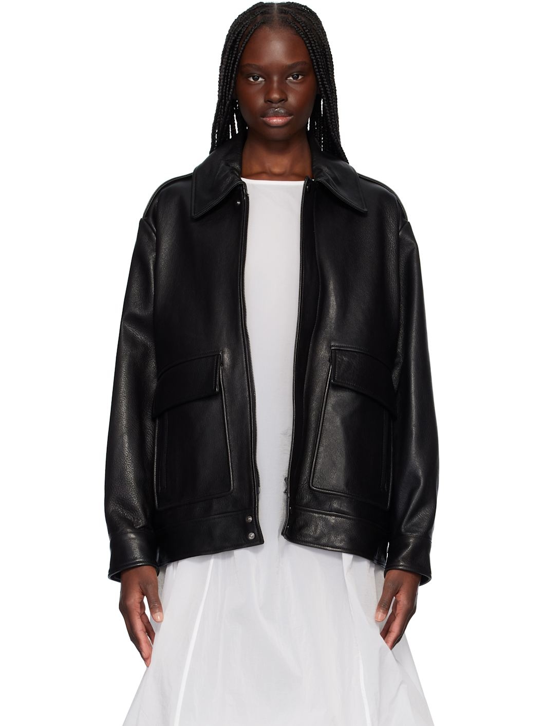 Black Drey 'The It Girl' Leather Jacket - 1