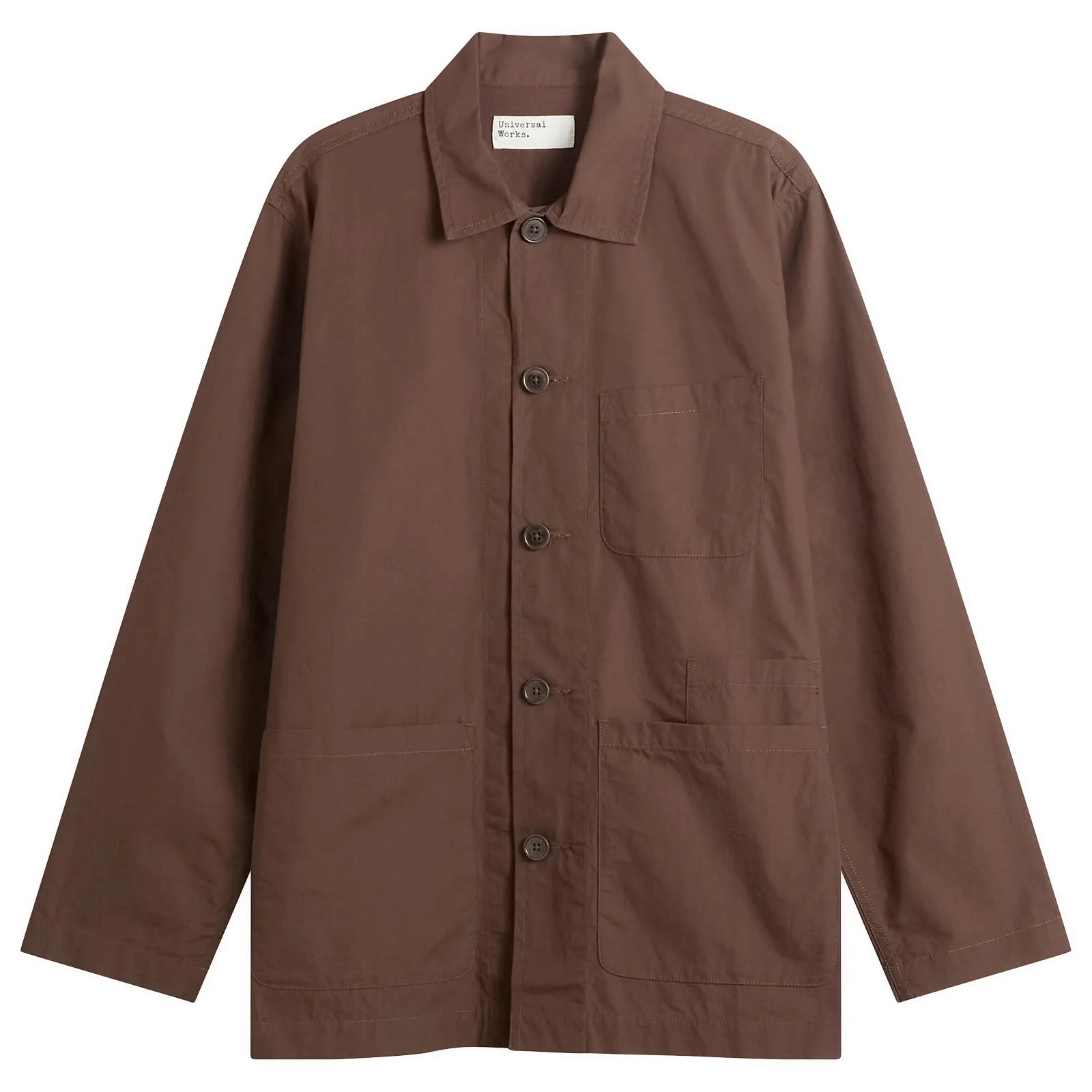 Universal Works Peached Poplin Bakers Overshirt - 1