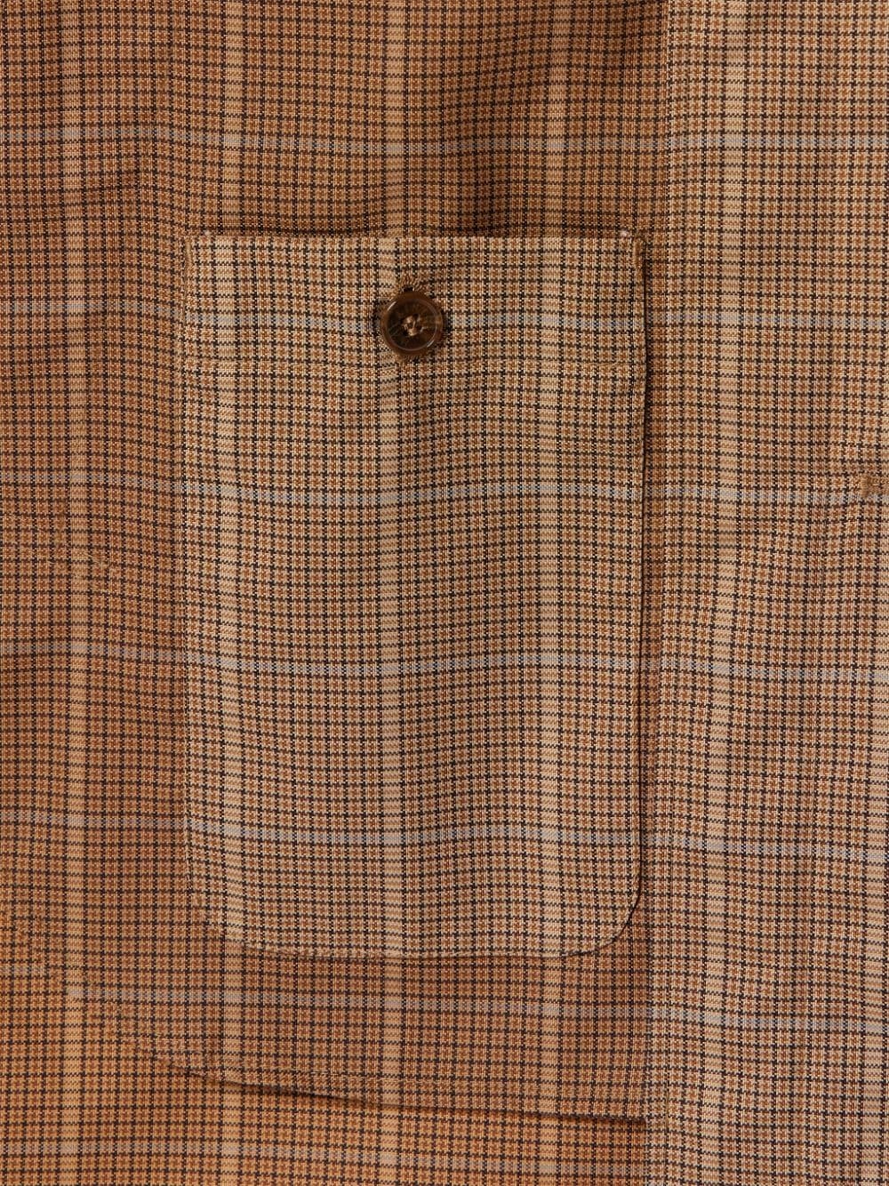 WOLFSON BROWN CHECK HOODED COAT | GMM-219 - 6