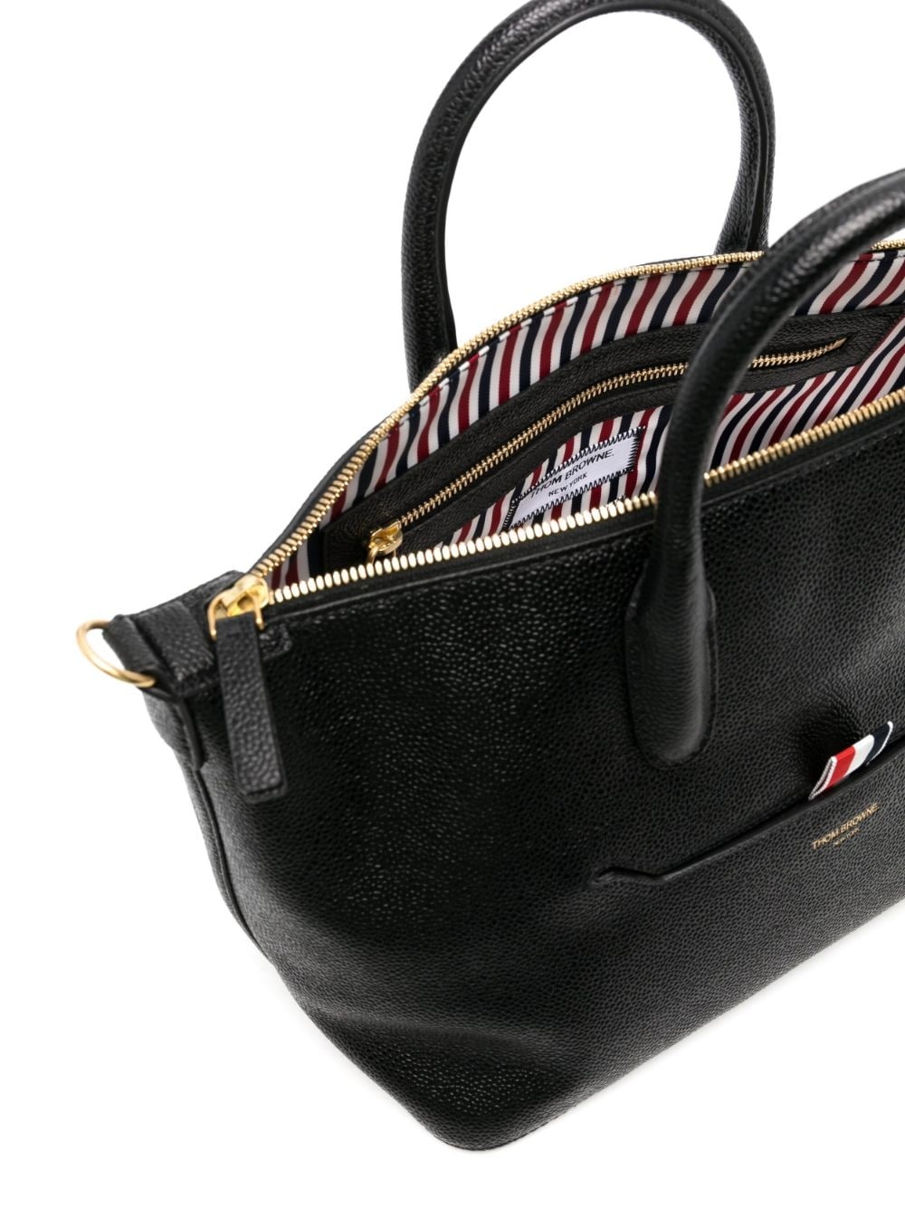 small leather tote bag - 5