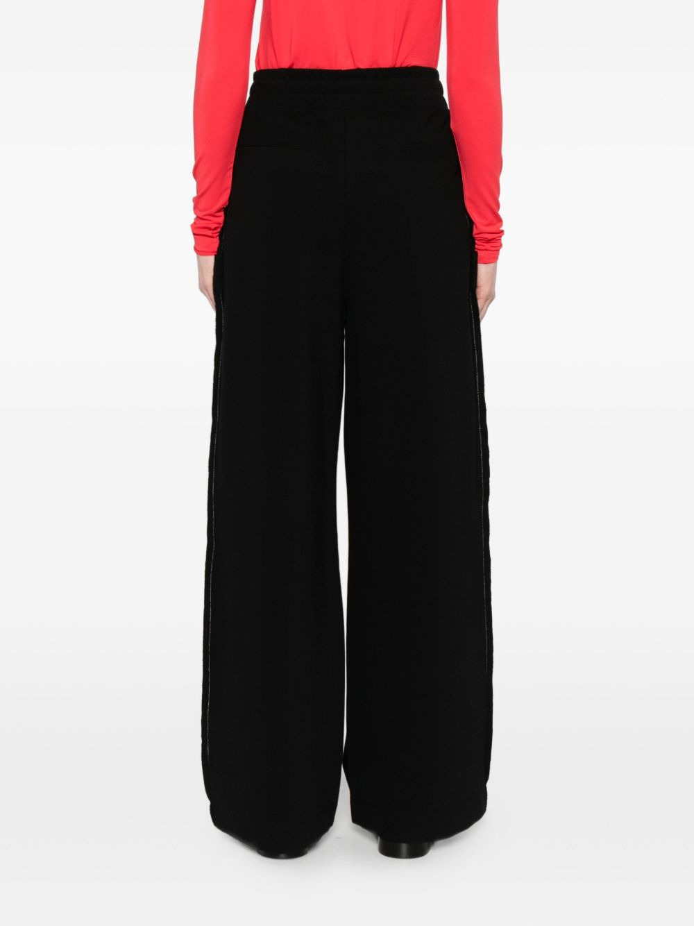 side-stripe trousers - 4