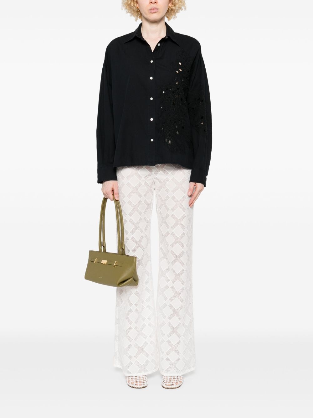bead-embellished shirt - 2