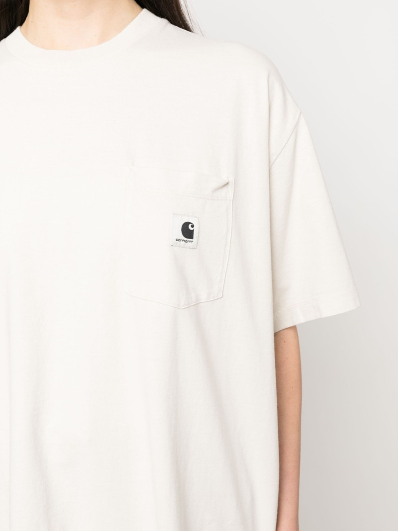 chest-pocket organic cotton T-shirt 5