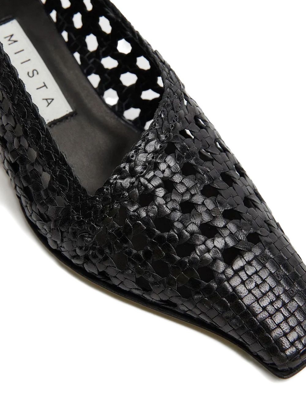 35mm Gisla woven square-toe pumps - 5